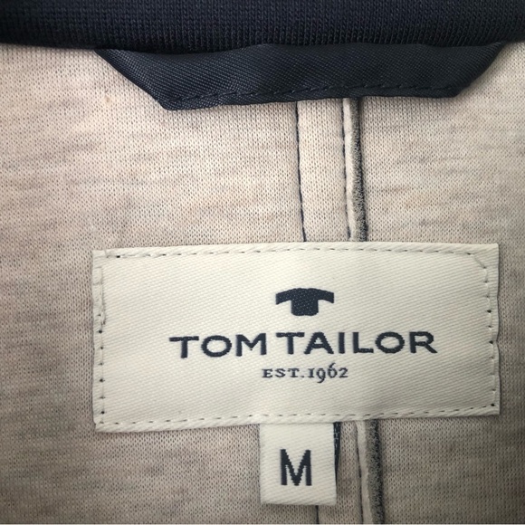Tom Tailor navy and cream jacket size M - Picture 3 of 3